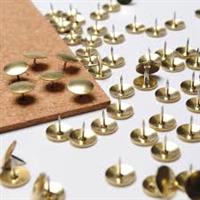 Thumb Tacks Drawing Pins  Silver ( 100 per box )