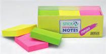 Sticky 'n Note  ( 38 x 50 )  Neon Assorted Colours 