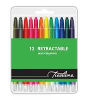 Wax Crayons Retractable ( wallet of 12 )