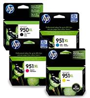 Hp 950xl Black & 951xl Colour Ink Cartridges