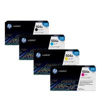 Hp ce250 Black & ce251,ce252,ce253 Colour Laser Cartridge #504A Range