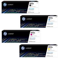 Hp cf540a Black &  cf541a cf542a cf543a Colour Laser Cartridges #203A