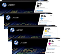 Hp cf530a Black &  cf531a cf532a cf533a Colour Laser Cartridges #205A