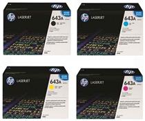 Hp q5950a Black &  q5951a q5952a q5953a Colour Laser Cartridges #643a