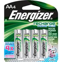 Energizer RECHARGEABLE AA BATTERY  ( 4 per pack )