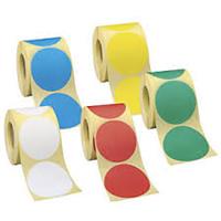 32mm Round Colour Code Labels ( 100 aprox per box )